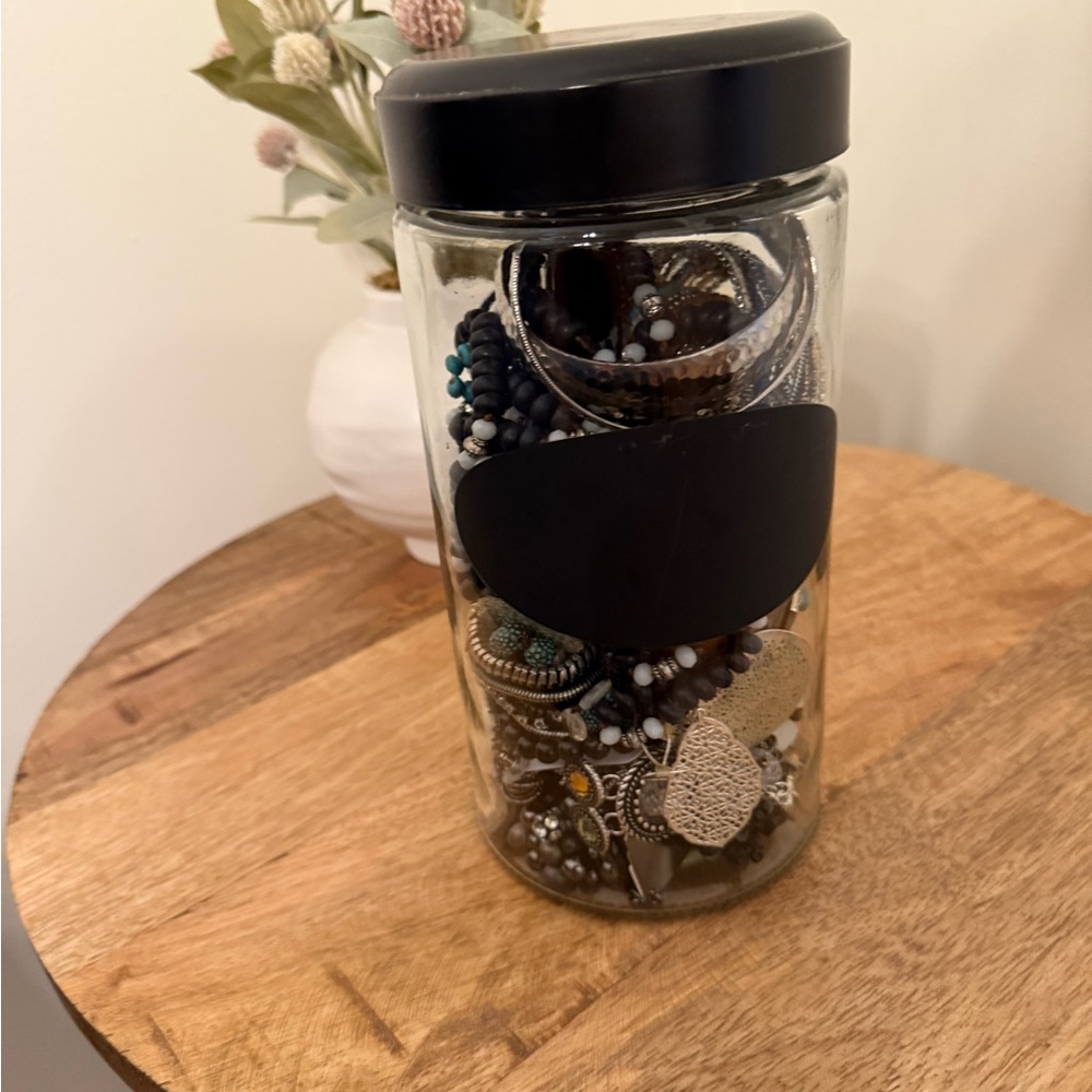 Mystery Jewelry Jar with Assorted Jewelry